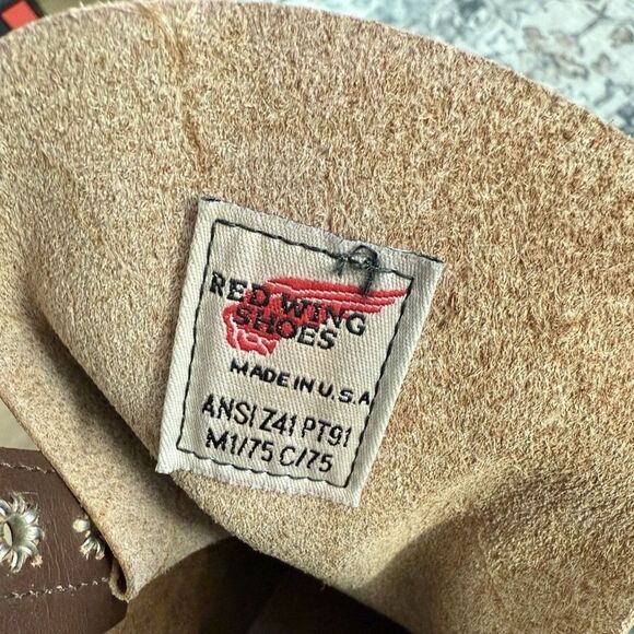 VTG RARE NEW Red Wing Supersole 8” Safety Toe Boots Men Sz 9.5 10 Wide Pls READ - Picture 8 of 14